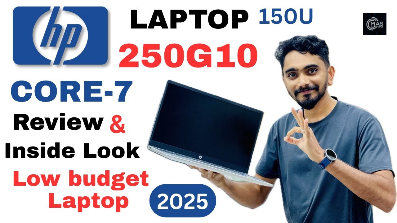 HP 250 G10 intel core 7  Review 2025 | low budget laptop Is it worth it? | inside look