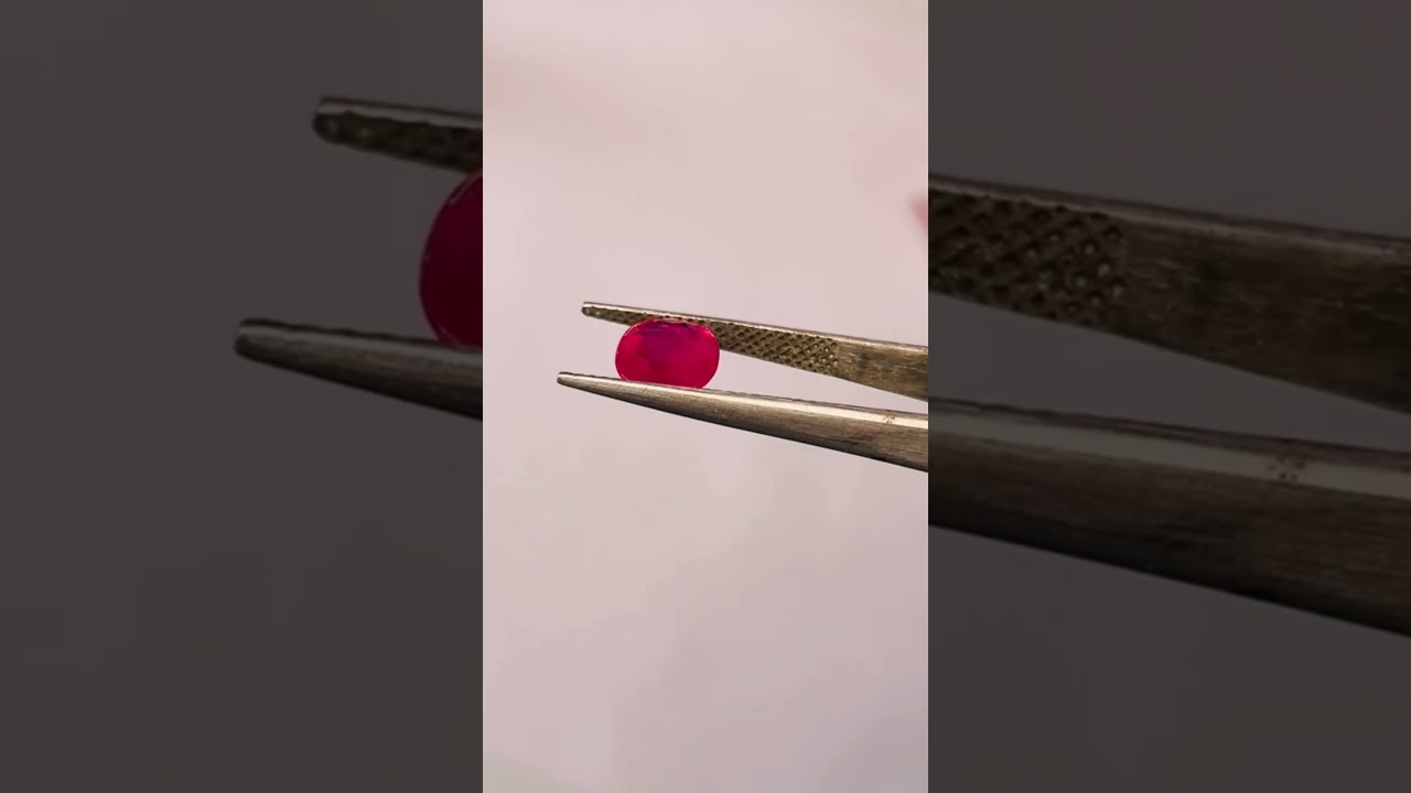 Premium Mozambique Ruby Stone Oval Shape High Quality Gem