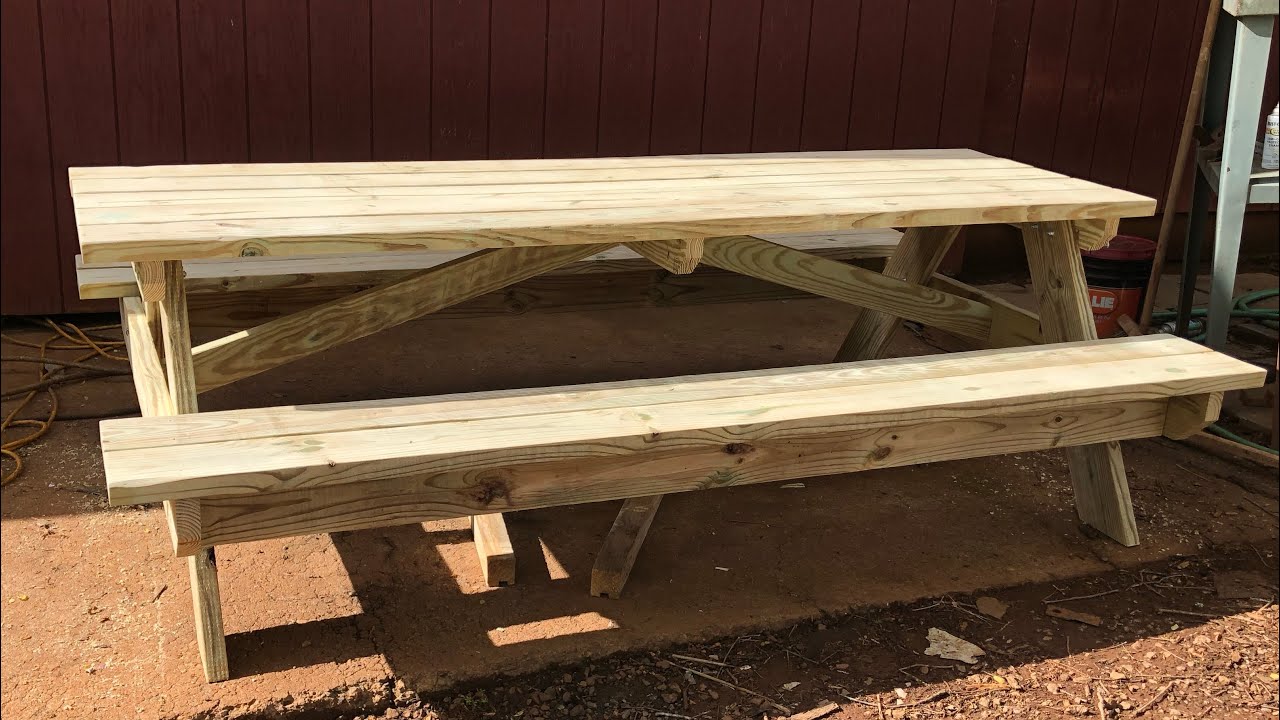 Making A Heavy Duty 8’ Picnic Table