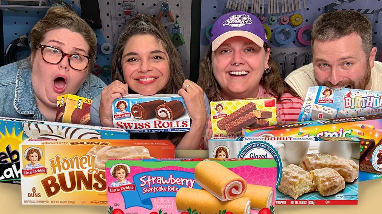 Ranking ALL Little Debbie Snack Cakes w/ Toni & Ryan! (Unedited Taste Test!)