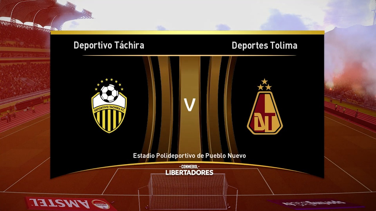 Deportivo Tachira vs Deportes Tolima  IDA Copa Libertadores 2026 PES 21 Jueves 19 02 26