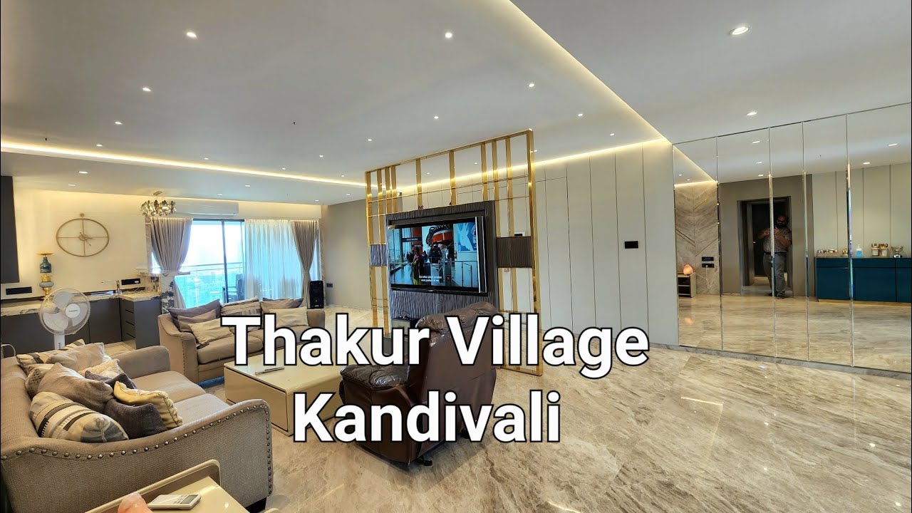 Sold !! 6.25 crore, 4bhk, Exclusively Furnished Jodi, Vishnu Shivam Tower, Thakur Village, Kandivali