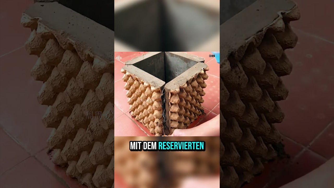 Was er aus Eierschachteln baut ist genial