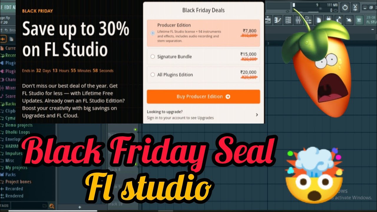 Black Friday Seal  😮 FL STUDIO image line 