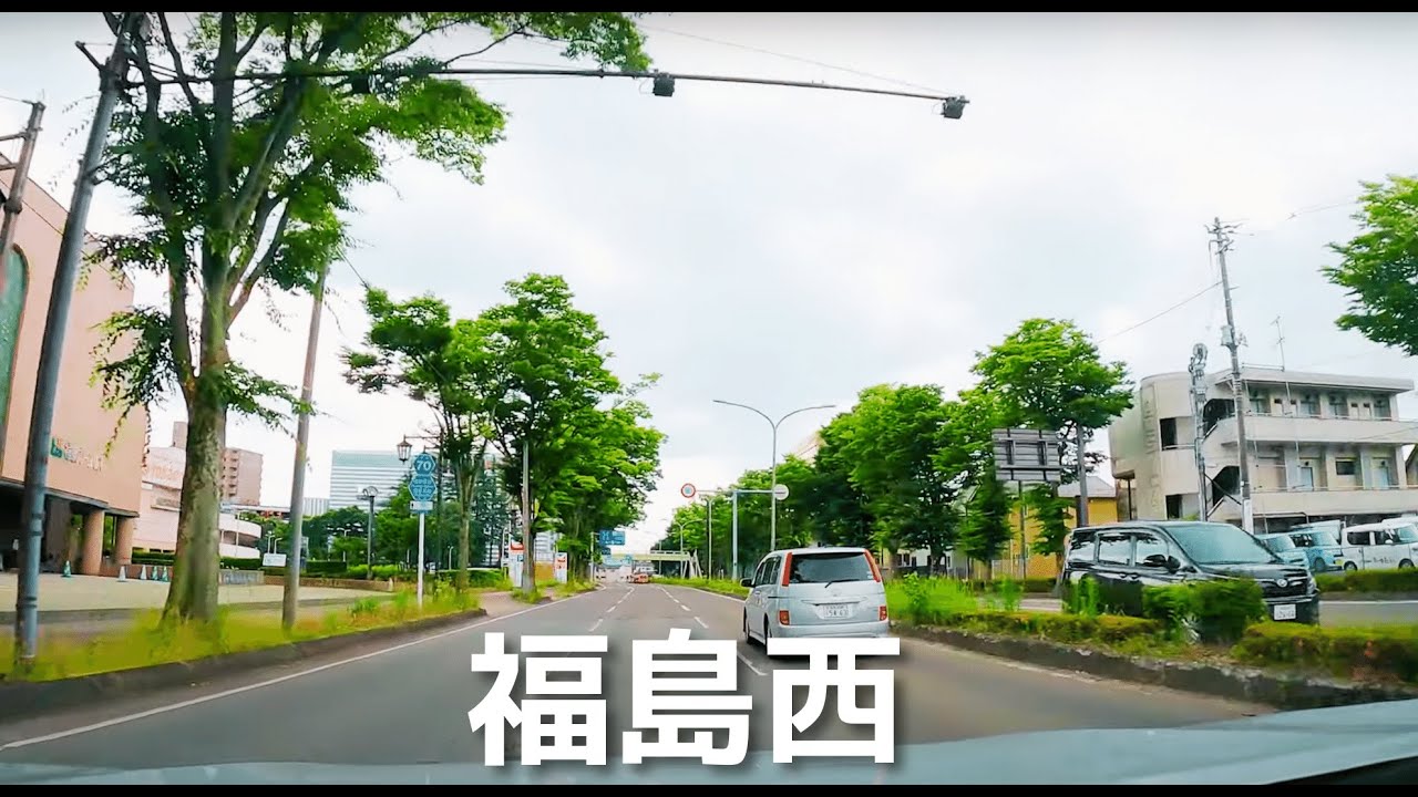 【車載動画】福島市　福島駅西口~東北道福島西IC 4K 2023