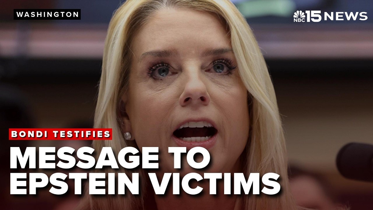 PAM BONDI testifies on EPSTEIN FILES release and her message to VICTIMS