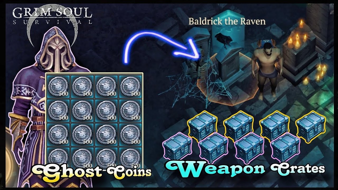  How Far We Can Go With 9000 Ghost Coin In Ancient Sepulcher - Grim Soul Survival.🪙🪙