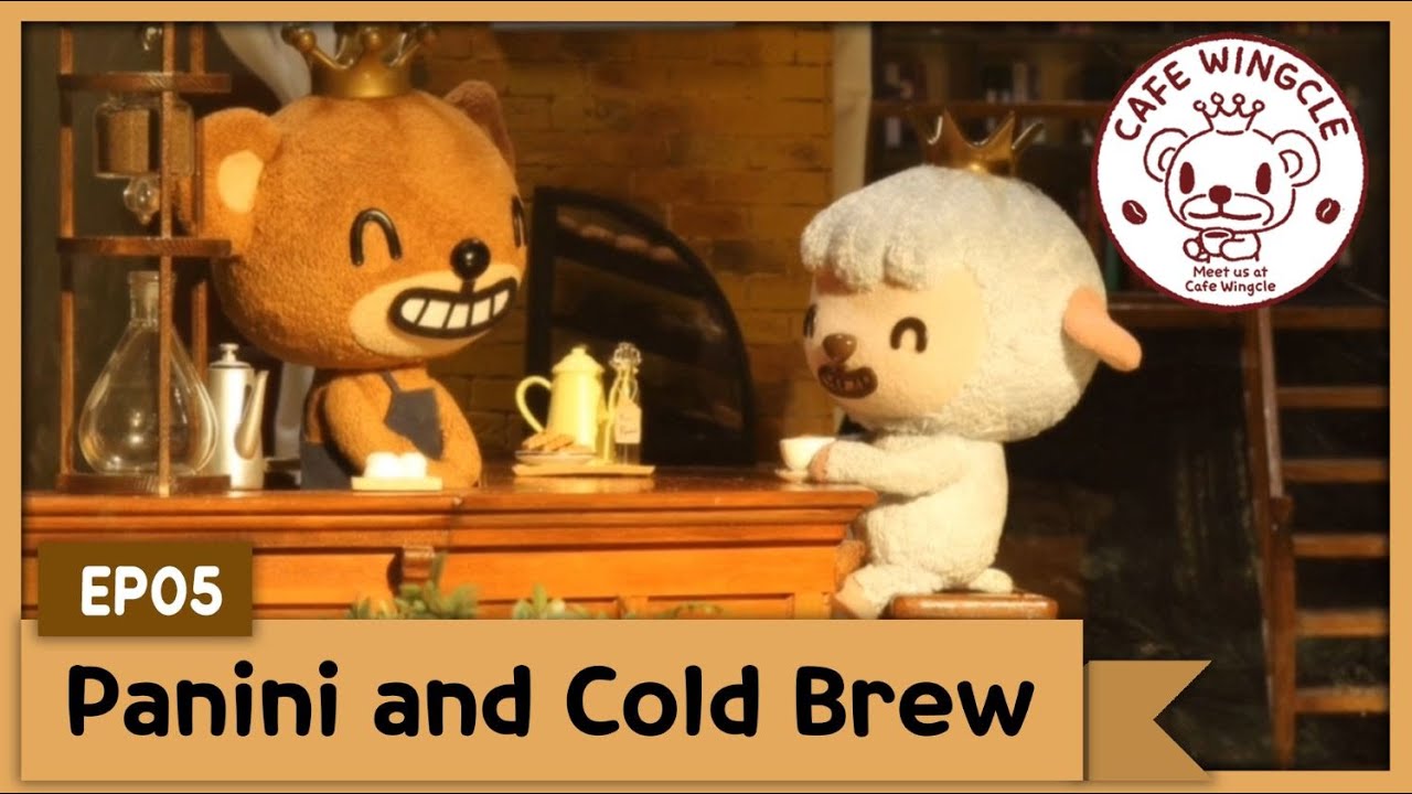 CAFE WINGCLE | EP5 | Panini and cold brew | Animation | Stopmotion | TUBAn Einglish TV
