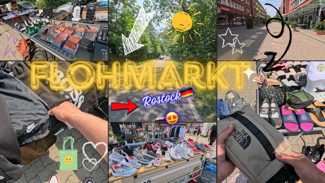 يوم في سوق الملابس والأشياء المستعملة Flohmarkt Rostock 🇩🇪 متخايلوش الثمن شحال😱 / عندهم سوق أسبوعي