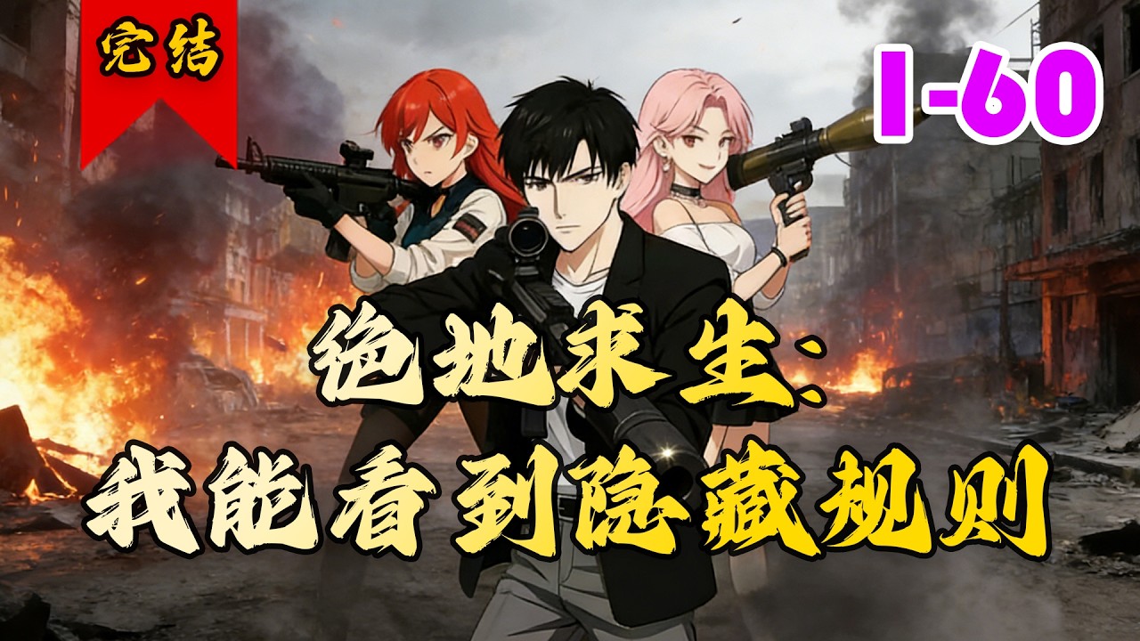 🔥已完结《绝地求生：我能看到隐藏规则》共60集 | 被女友骗光积蓄、人生跌入谷底的曹乐乐，意外卷入一场全球性的死亡游戏——