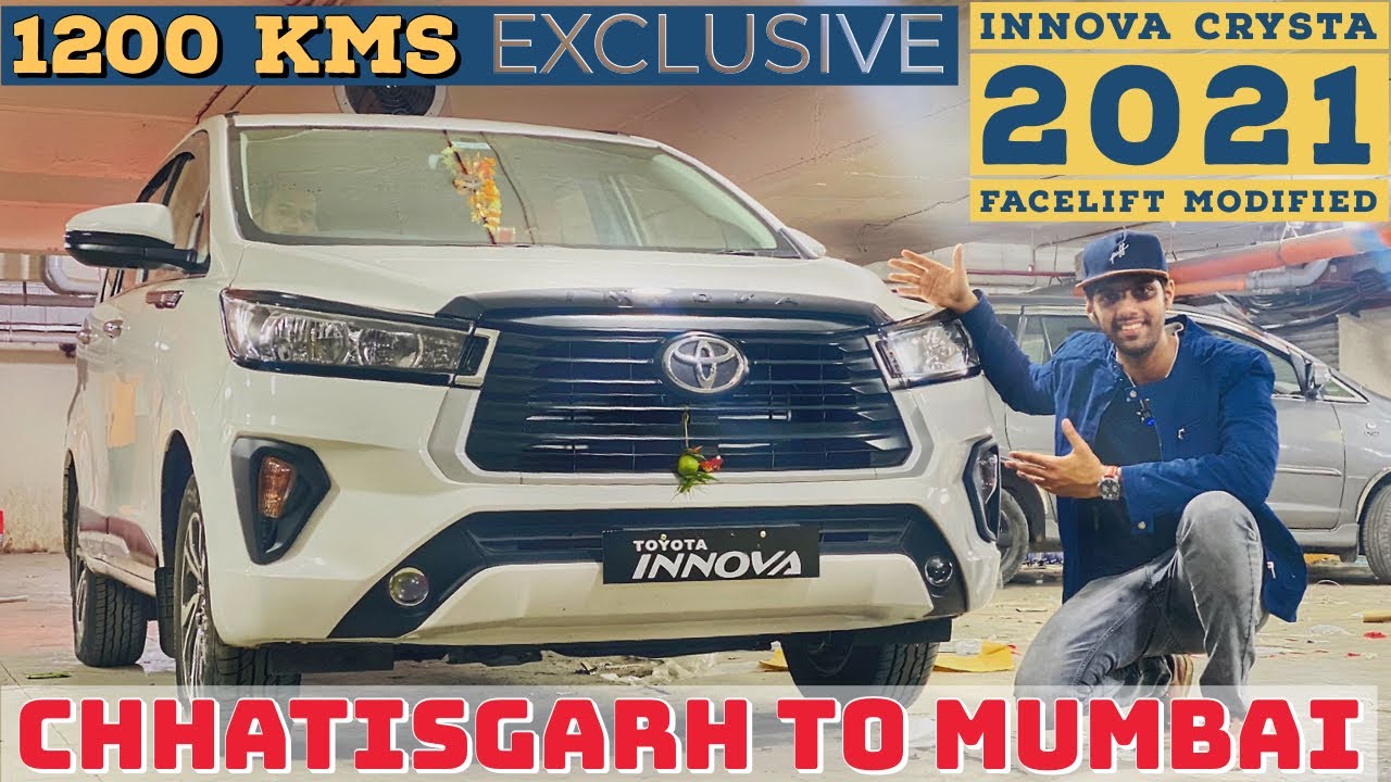 INNOVA CRYSTA FACELIFT 2021 MODIFIED|CHATTISGARH TO MUMBAI📞98201 87037📞9833986482