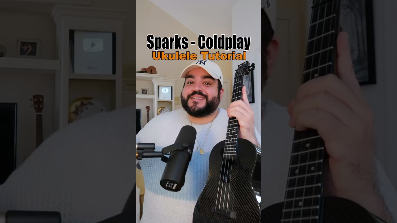 EASY Ukulele Tutorial for SPARKS by Coldplay #shorts