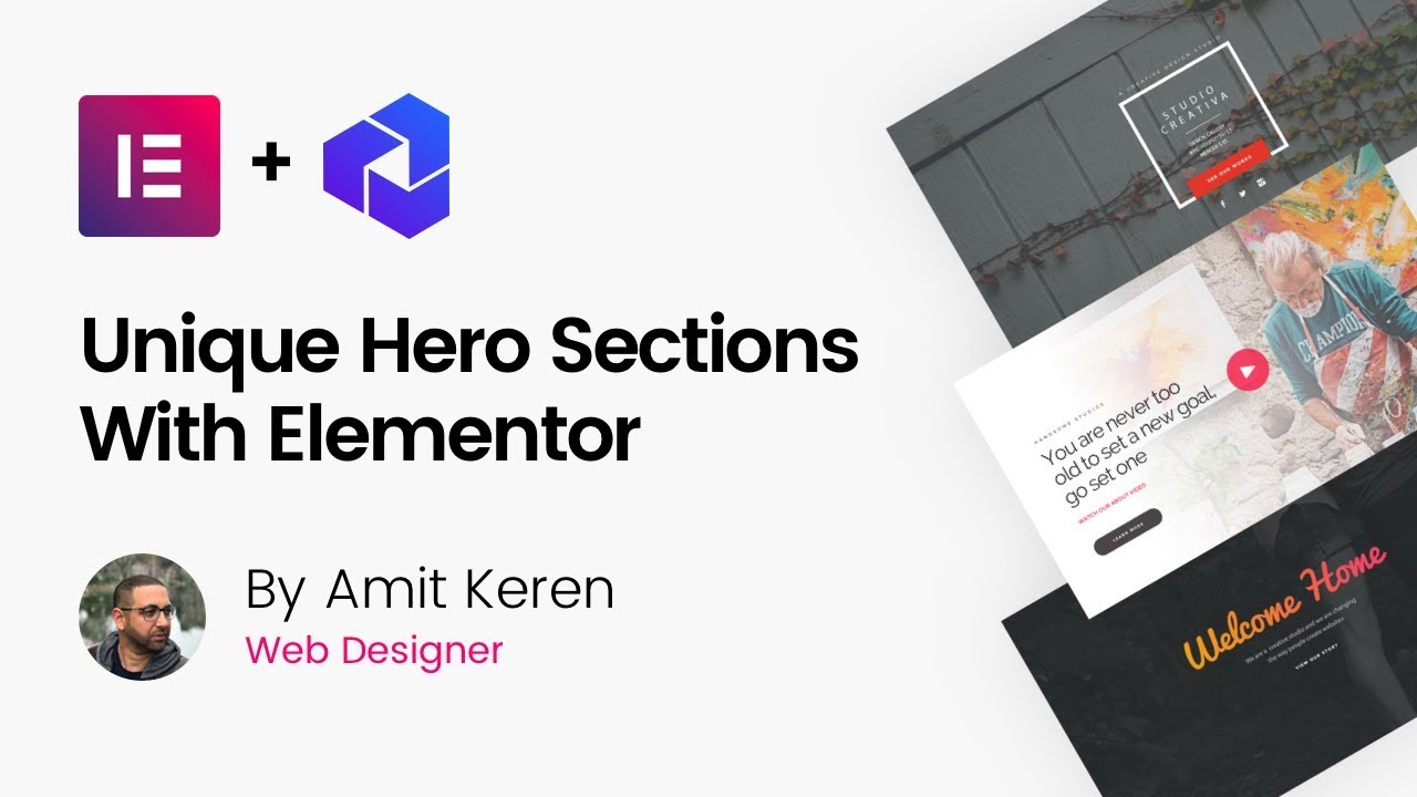Hero Section Design Tutorial Using Elementor Page Builder