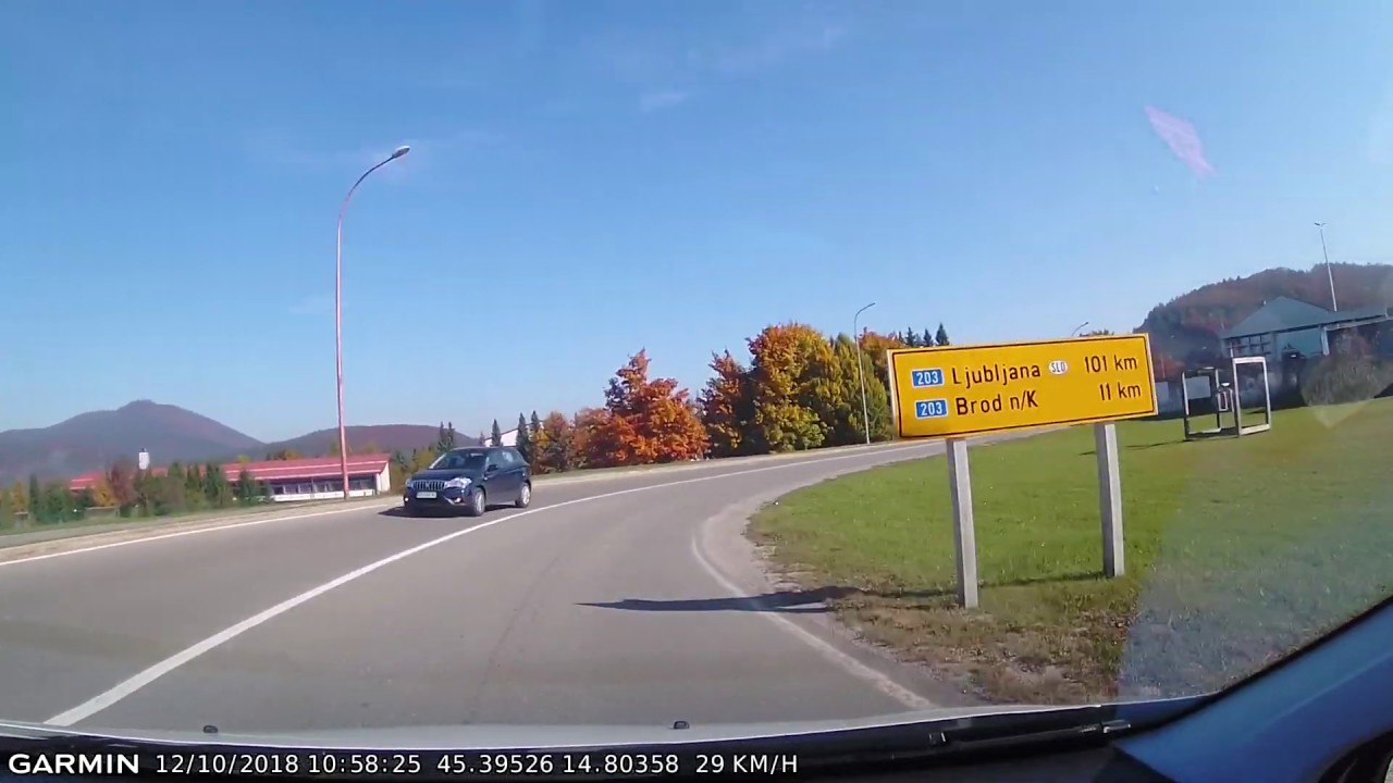 DRIVE #320: Delnice-Brod na Kupi-Grbajel-Ložac (Croatia) (timelapse 4x) *Read Description*