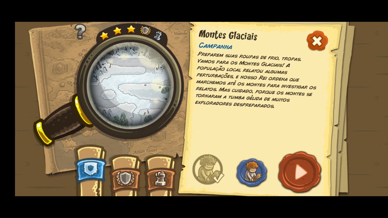 Kingdom Rush Montes glaciais Desafio Campanha (Gameplay PT/BR)