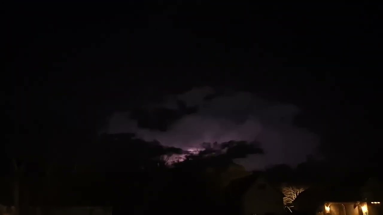 Storm in Lacon Illinois. View from the south in Metamora IL 