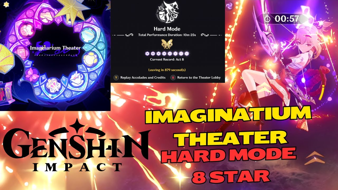 Genshin Impact NEW Imaginarium Theater HARD MODE Act 8 8 Stars Full Run
