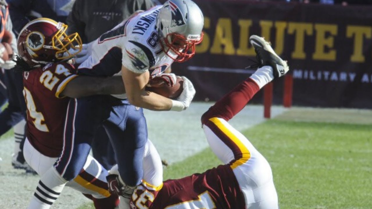 Gronk incredible play vs Redskins (2011)