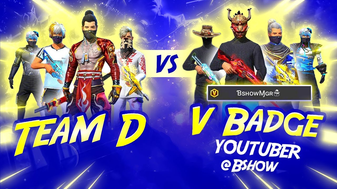 Team D Vs BShow Gamer | Ft. V Badge youtuber Bshow | India 🇮🇳 Vs Nepal🇳🇵