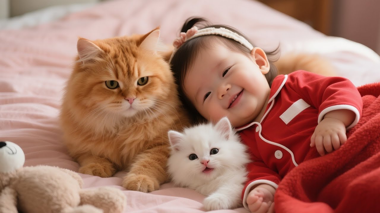 Дружба кошки и котенка, которая растопит ваше сердце