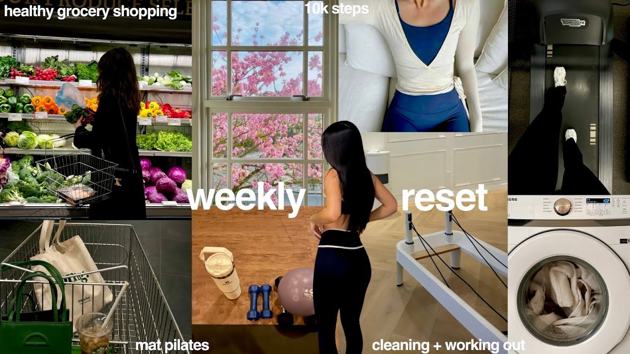 w&ouml;chentliche RESET-ROUTINE: Putzen, organisiert bleiben + gesunder Lebensmitteleinkauf | produktiv