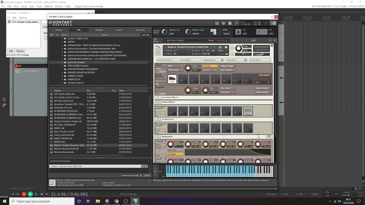 BATERIA Studio Drummer 2020 KONTAKT (Link Na Descrição)