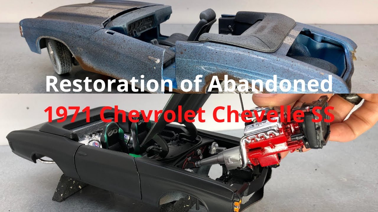 Abandoned Chevrolet Chevelle SS 454 1971 DieCast American Muscle Model Car Restoration/Modification