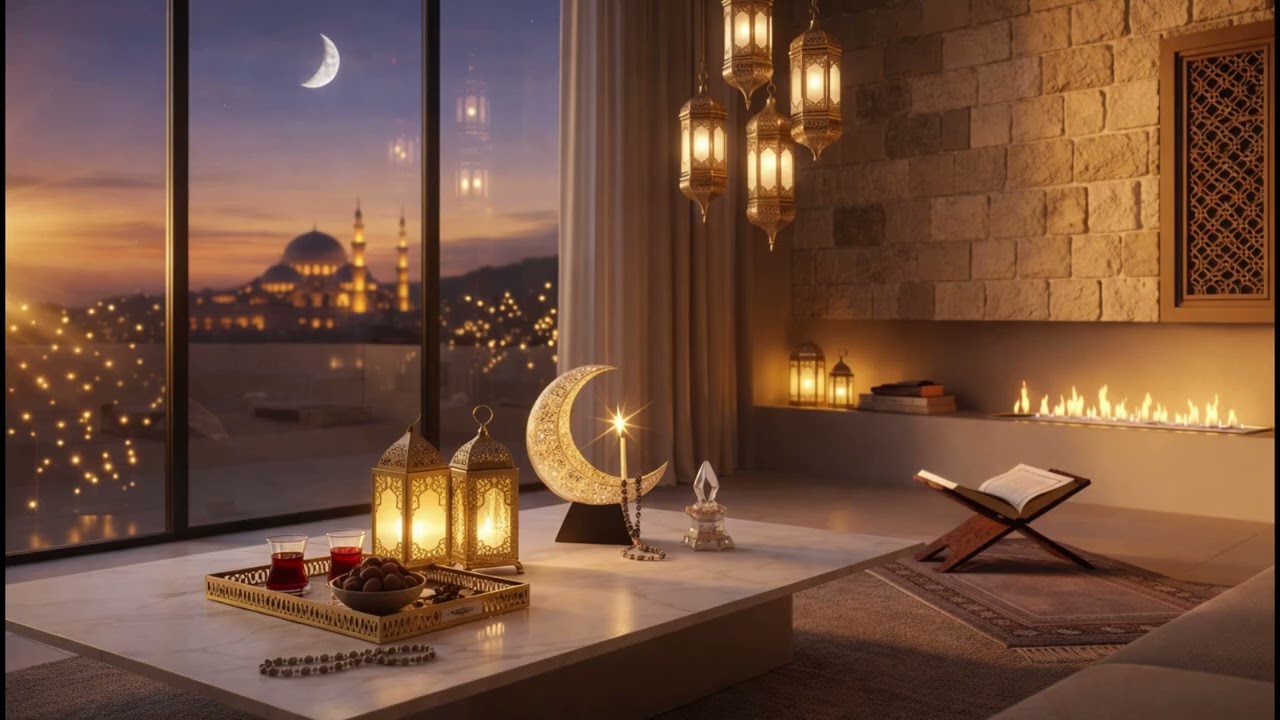 جواء رمضان هادئة 🌙 | Ramadan Kareem Ambience 1 Hour | Islamic Relaxing Background