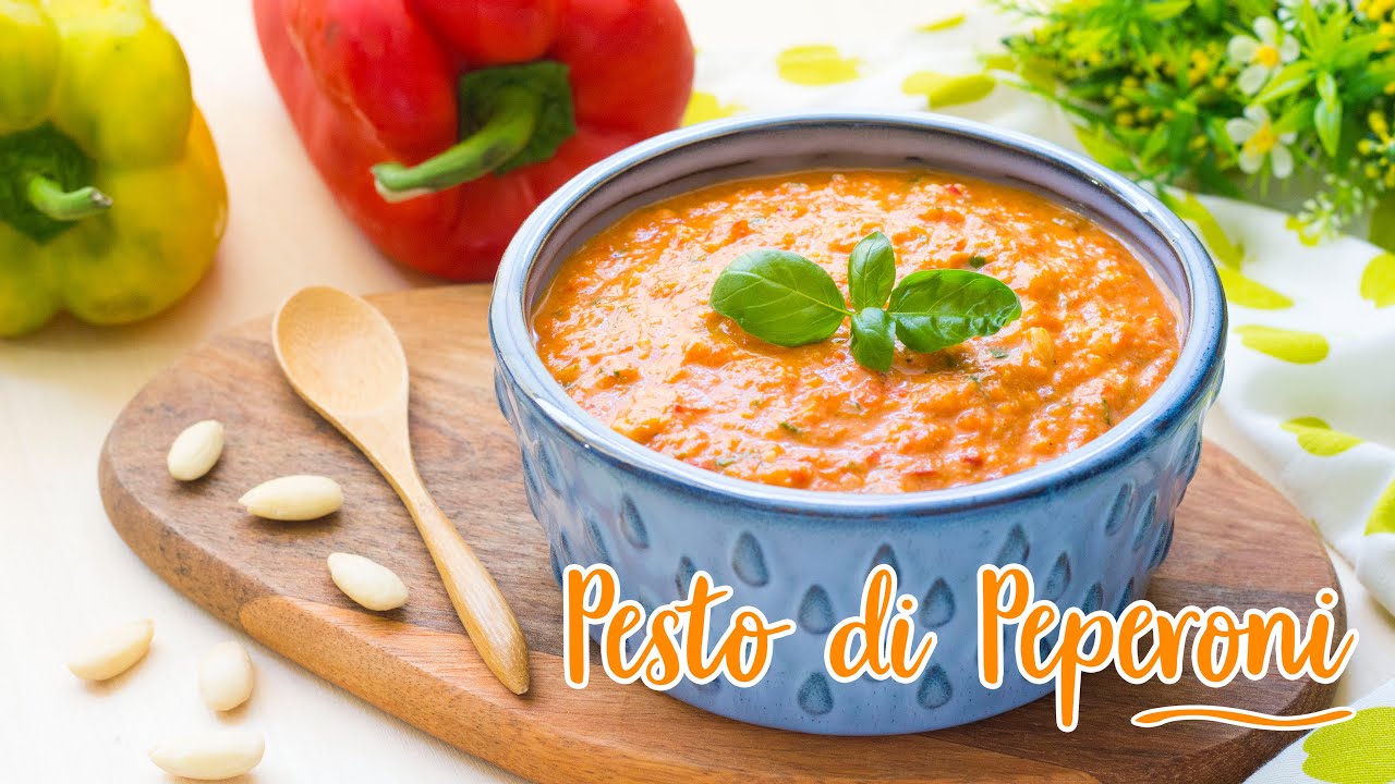 Pesto di Peperoni - Pasta con Crema di Peperoni - 55Winston55