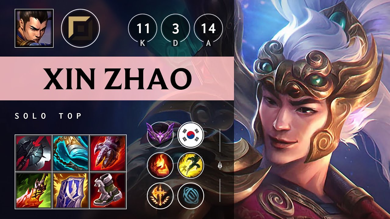Xin Zhao Top vs Renekton: Legendary - KR Master Patch 14.18