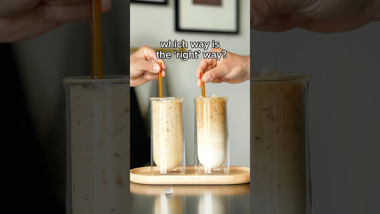 Which way is the &lsquo;right&rsquo; way to make an iced latte?