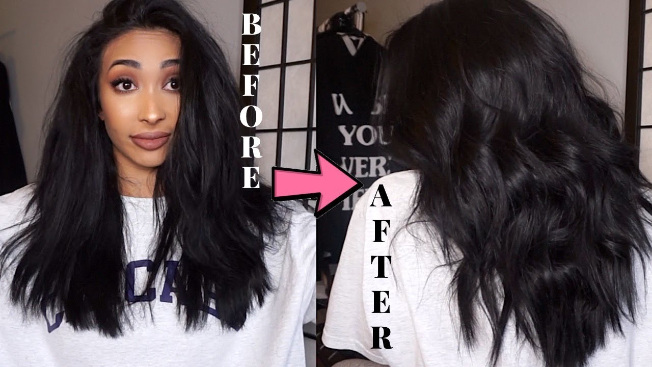 HOW TO CURL YOUR HAIR WITH A FLAT IRON/STRAIGHTENER + PRODCUTS | THICK HAIR | EASY
