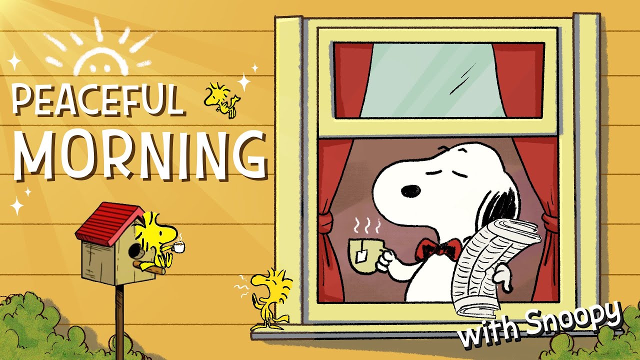 Wake Up with Jazz & Snoopy 🎼 | Peaceful Mornings & Coffee Time Music