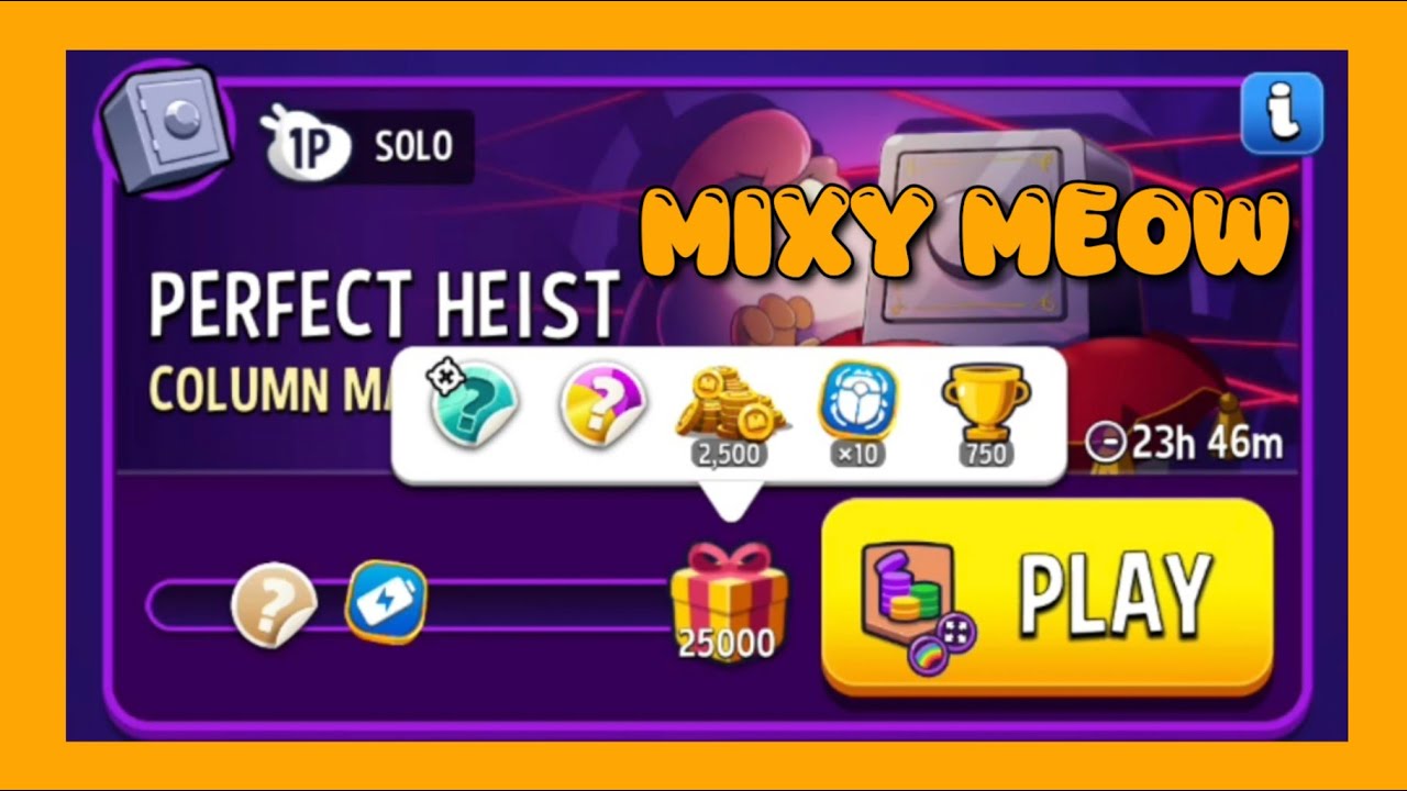 Column mania solo challenge|perfect heist|match masters