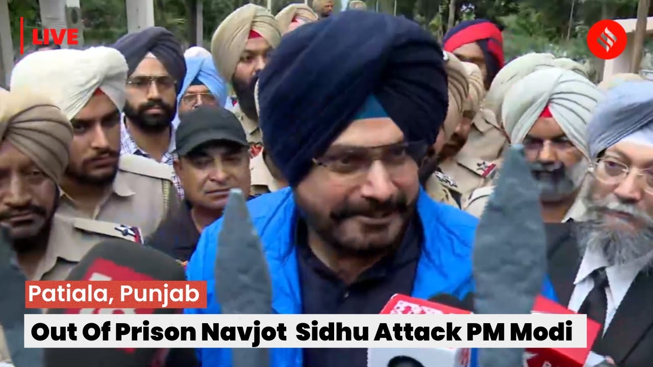 LIVE: Navjot Singh Sidhu Walks Out Of Prison; Attacks PM Modi & Bhagwant Mann