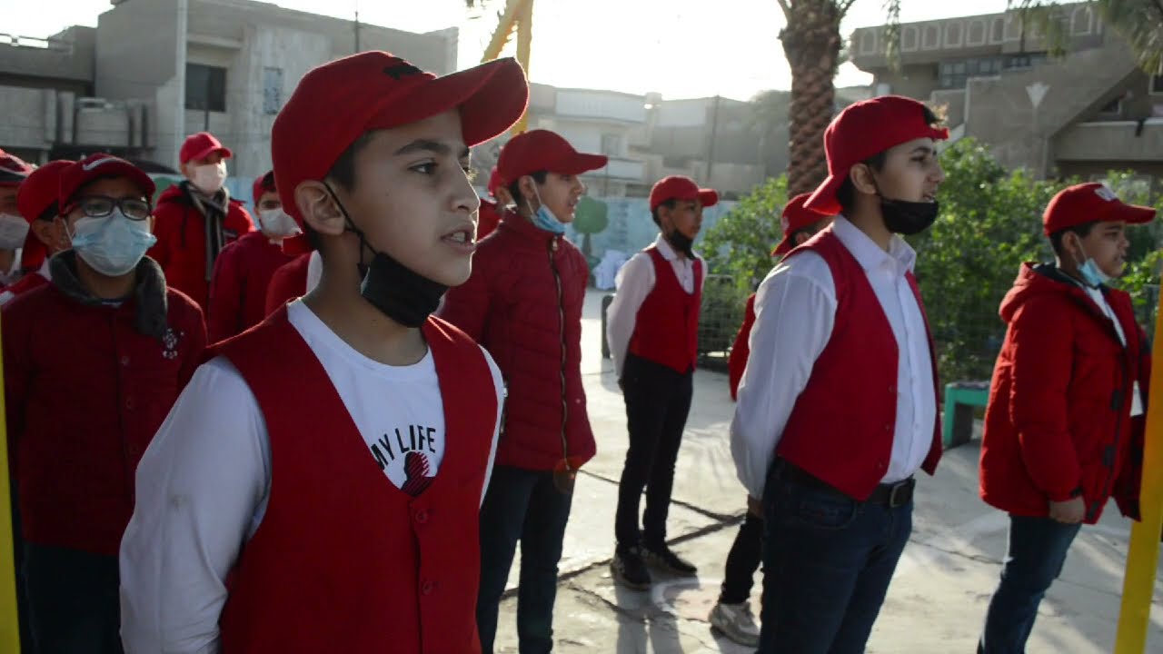 مراسيم رفع العلم في مدرسة الخندق الابتدائية المختلطة 2/12/2021