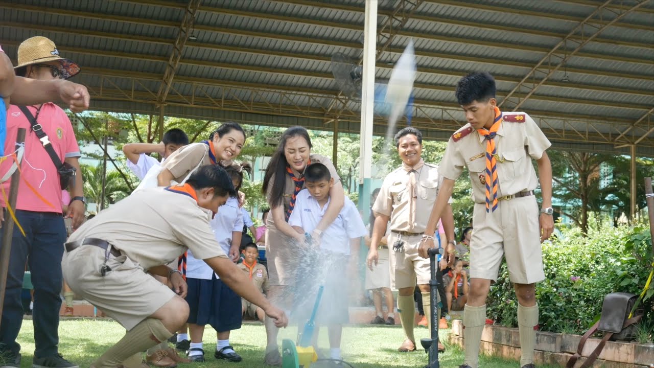 กิจกรรมแข่งจรวดขวดน้ำ (แม่นยำ) สัปดาห์วันวิทยาศาสตร์และเทคโนโลยี สนุกคิด วิทย์ คณิต หรรษา 2568