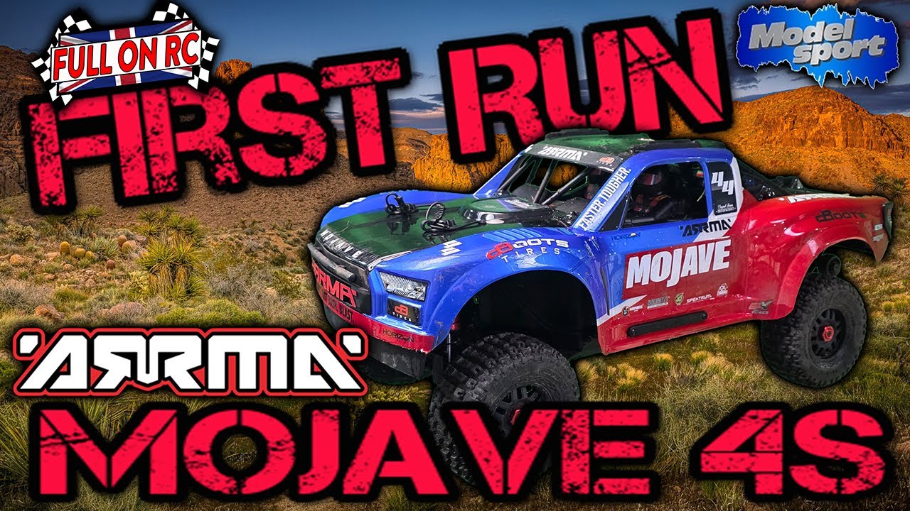 Наконец-то нам удалось опробовать радиоуправляемую машину Arrma 1/8 MOJAVE 4X4 4S BLX Desert Truc...