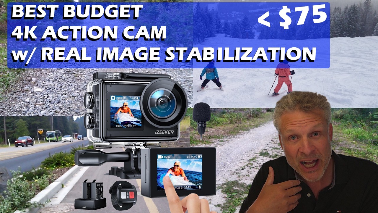 GoPro Killer? NAJLEPSZA budżetowa kamera narciarska i sportowa 4K (iZeeker ia200) ze stabilizacją...