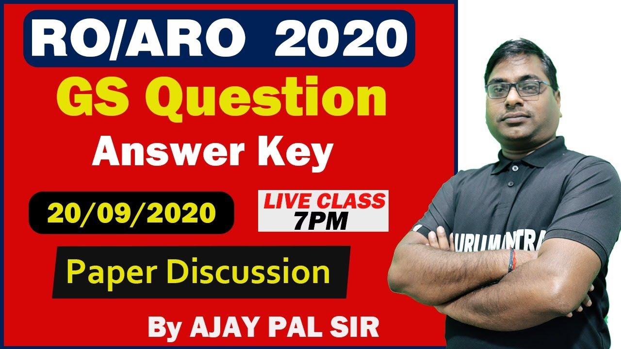 RO ARO 2020 Answer Key