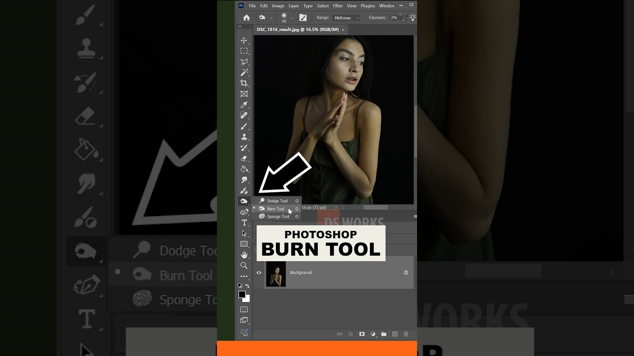 ( 46 ) Photoshop burn tool quick and short tutorial