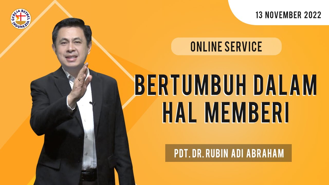 ONLINE SERVICE || Pdt. Dr. Rubin Adi Abraham || 13 November 2022