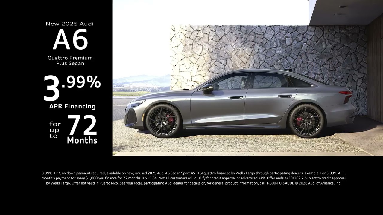 New 2026 Audi A6 quattro Premium Plus Sedan April Finance Offer