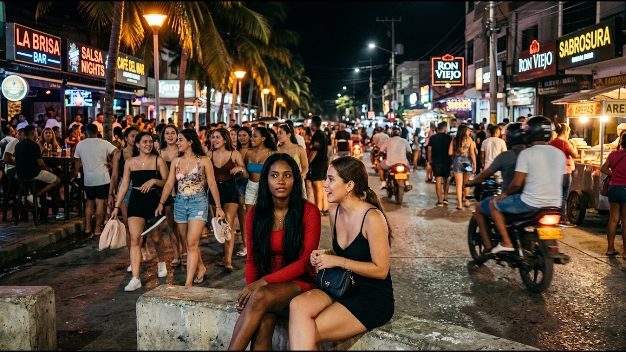 Santa Marta Nightlife Uncovered 🇨🇴: Vibrant Streets & Hidden Gems | 4K Walking Tour