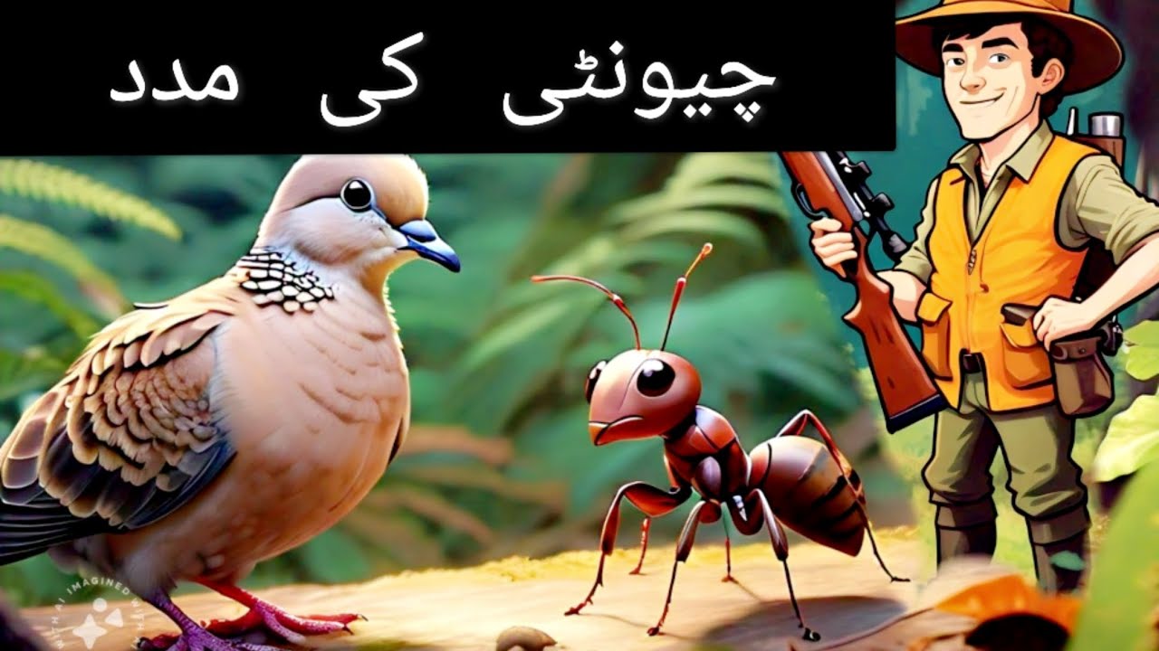An Ant Helped Dove 🕊️ 🐜🏹|Kids Stories|Urdu Kahani|Storytime