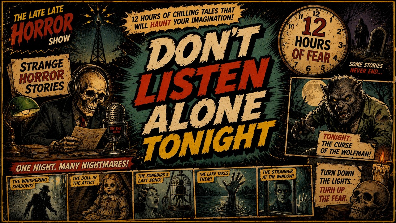 🌙💀 The Horror Nail Biters | 12 Hours of Fear, Suspense, Strange Tales & Midnight Terror