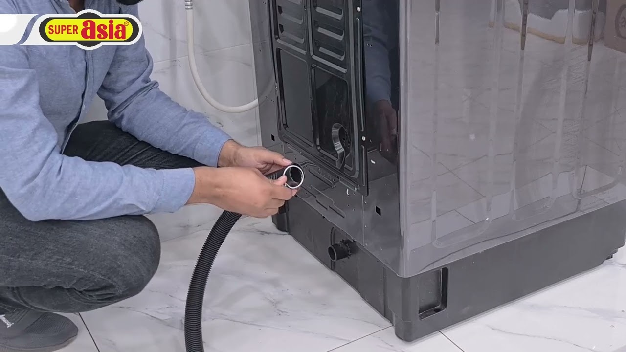 Installation Process of Super Asia Auto Inverter Washing Machine