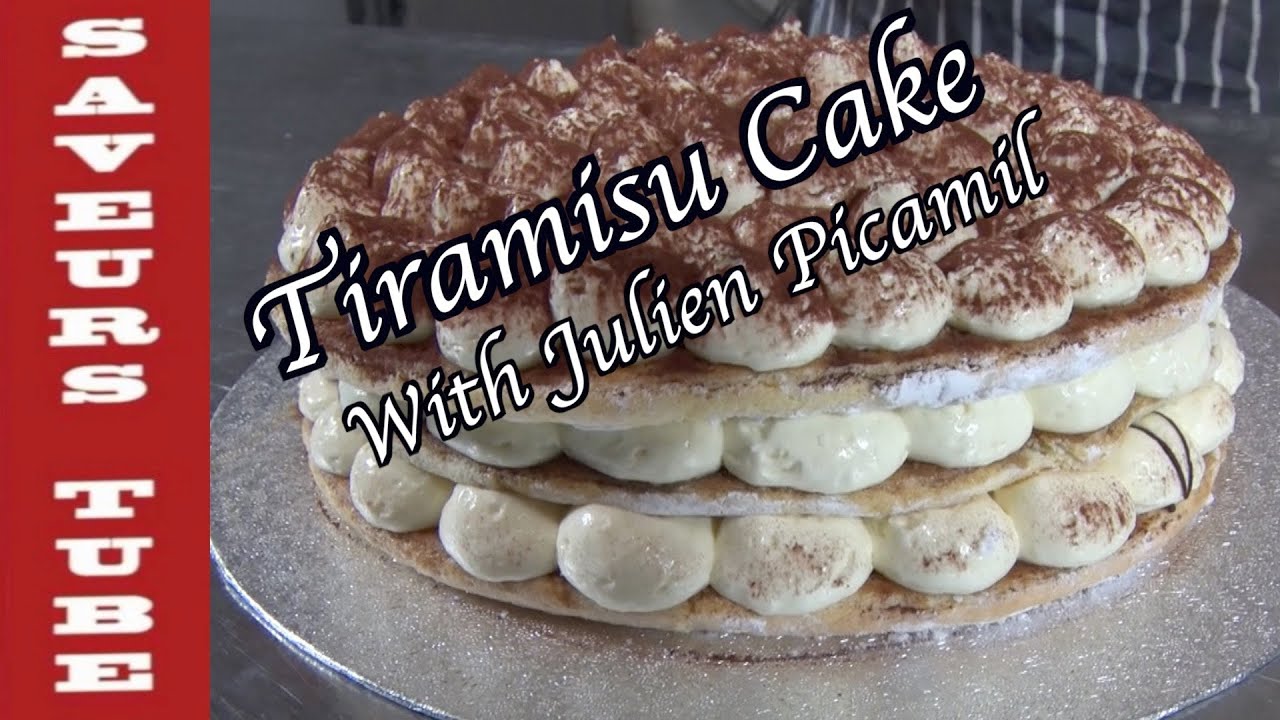 How to make a Tiramisu Cake (Italian Cake) with The French Baker T.V. Chef Julien from Saveurs