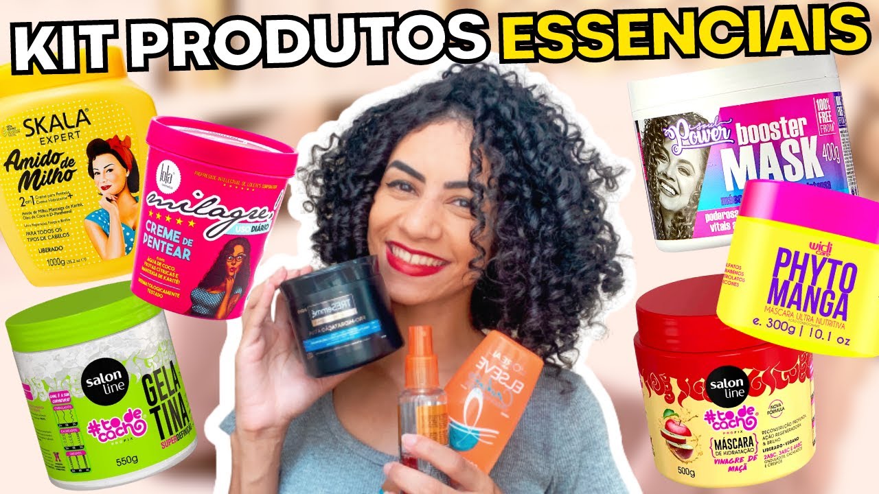 KIT BÁSICO PARA COMEÇAR A CUIDAR DO CABELO CACHEADO ✨ PRECISA DE MUITOS PRODUTOS?