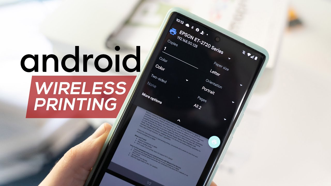 How to Print Wirelessly on Android with Mopria Print Service